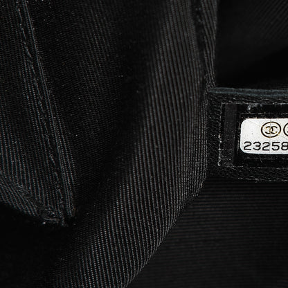 Chanel Calfskin Stitched Large Straight Lines Shopping Tote Black 7 of 13