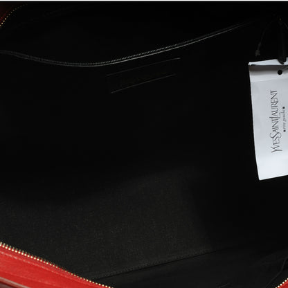Saint Laurent Sheepskin Large Cabas ChYc Red 5 of 9