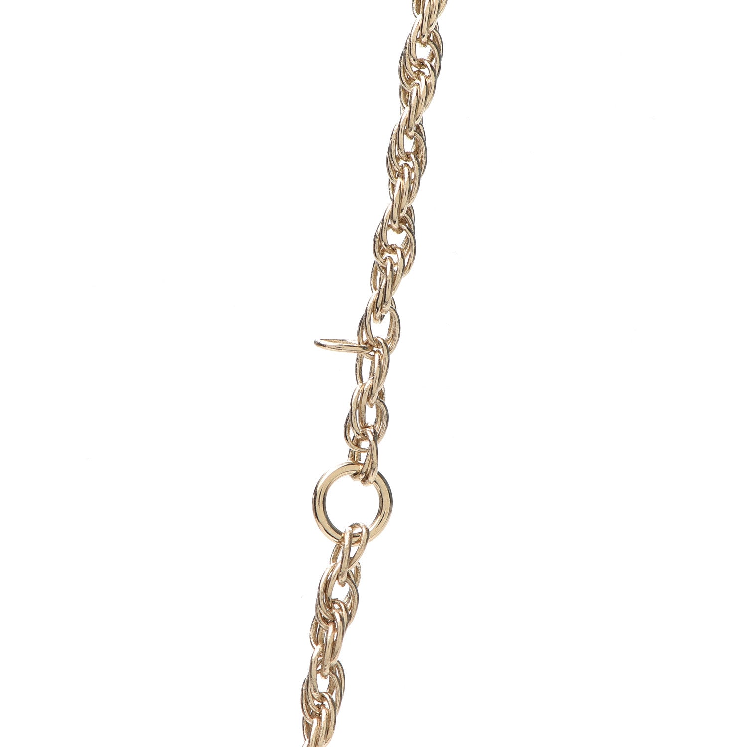 Chanel Pearl CC Round Pendant Necklace Gold 4 of 5