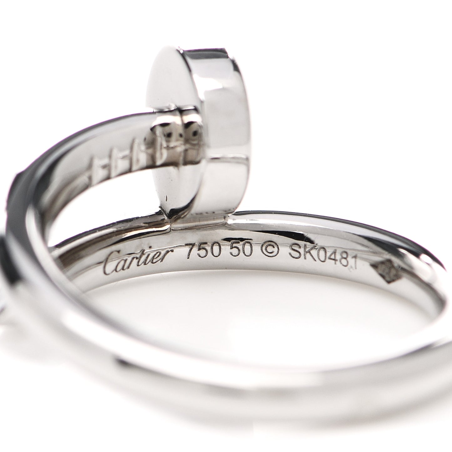 18K White Gold Juste Un Clou Ring 50 5.25