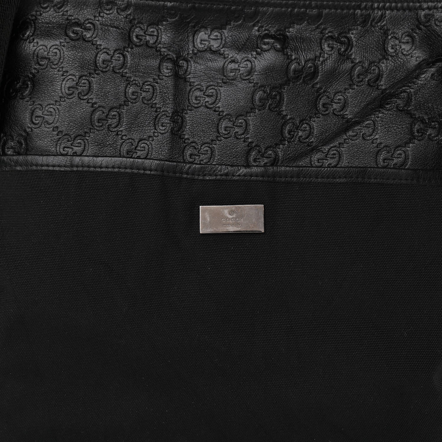 Gucci Guccissima Nylon Messenger Bag Black 8 of 11