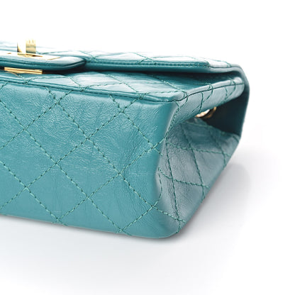Chanel Aged Calfskin Quilted 2.55 Reissue Mini Flap Green 8 of 9