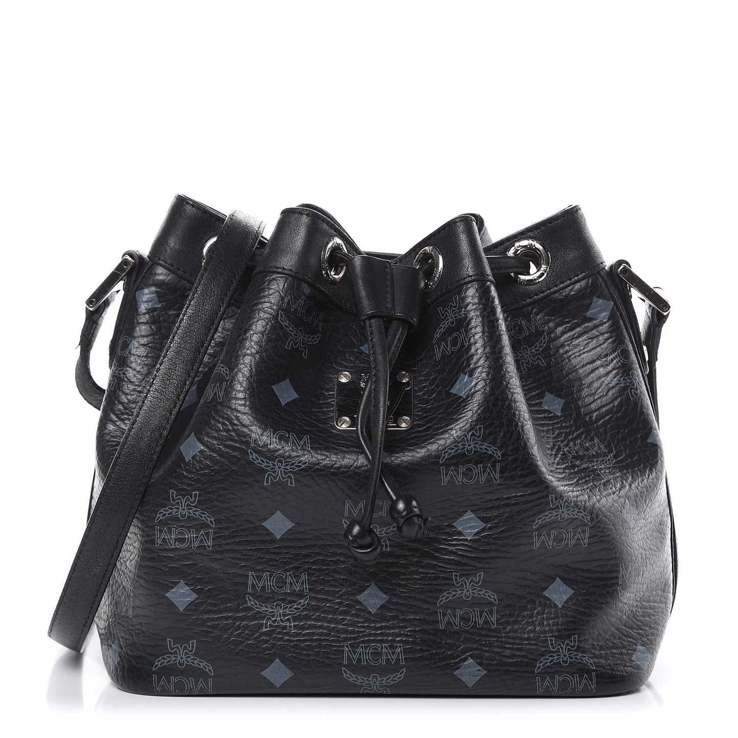 Visetos Essential Drawstring Bucket Bag Black