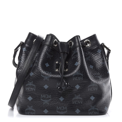 MCM Visetos Essential Drawstring Bucket Bag Black 1 of 16