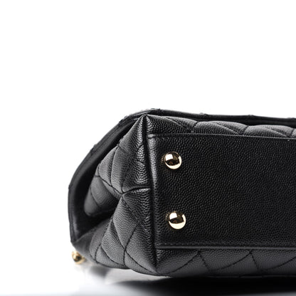 Chanel Caviar Quilted Extra Mini Coco Handle Flap Black 7 of 9