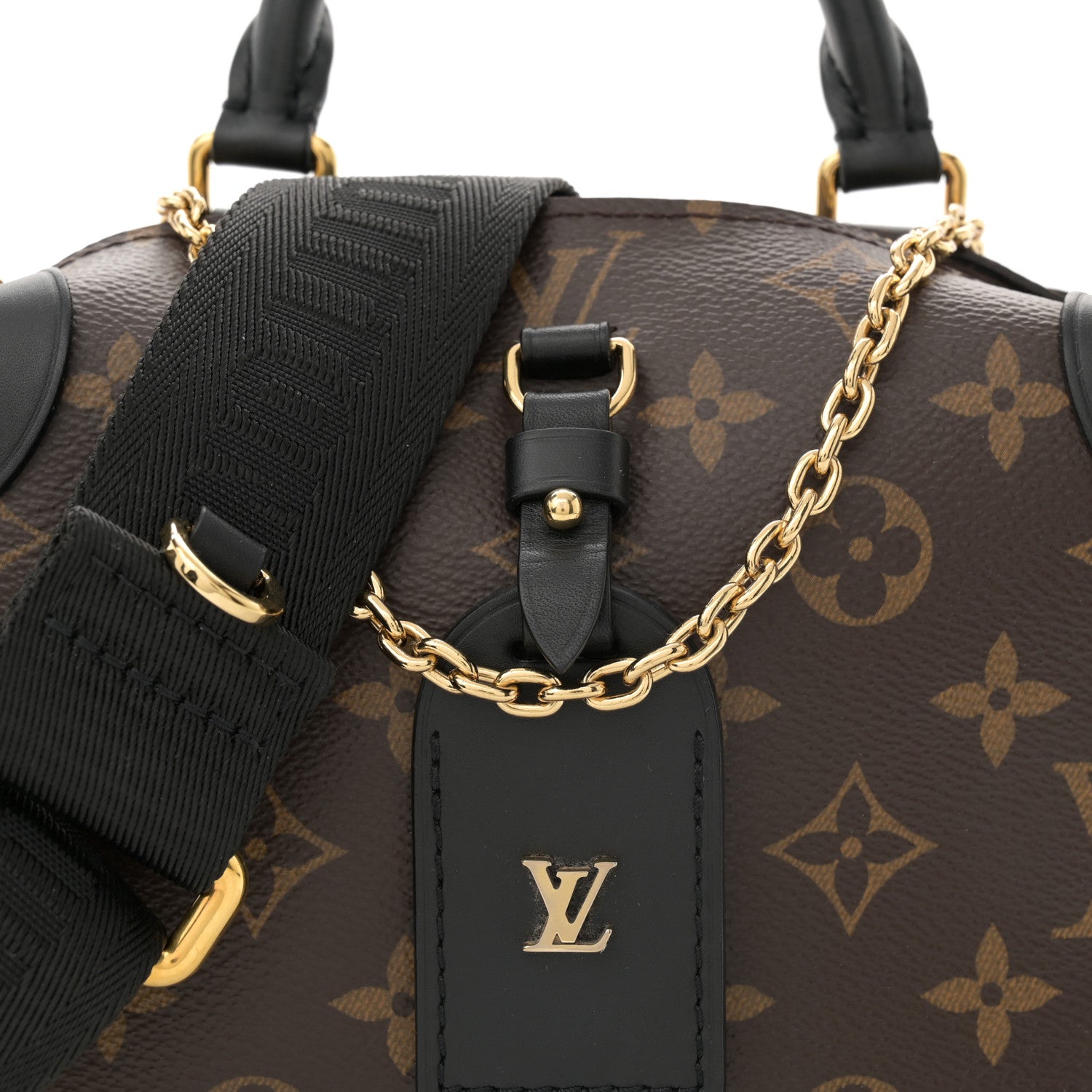 Louis Vuitton Monogram Petite Malle Souple Black 7 of 10