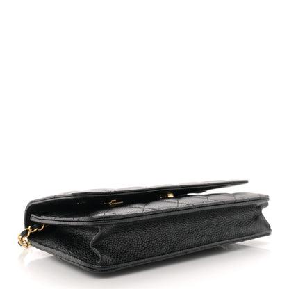 Chanel Caviar Quilted Wallet On Chain WOC Black 4 of 11