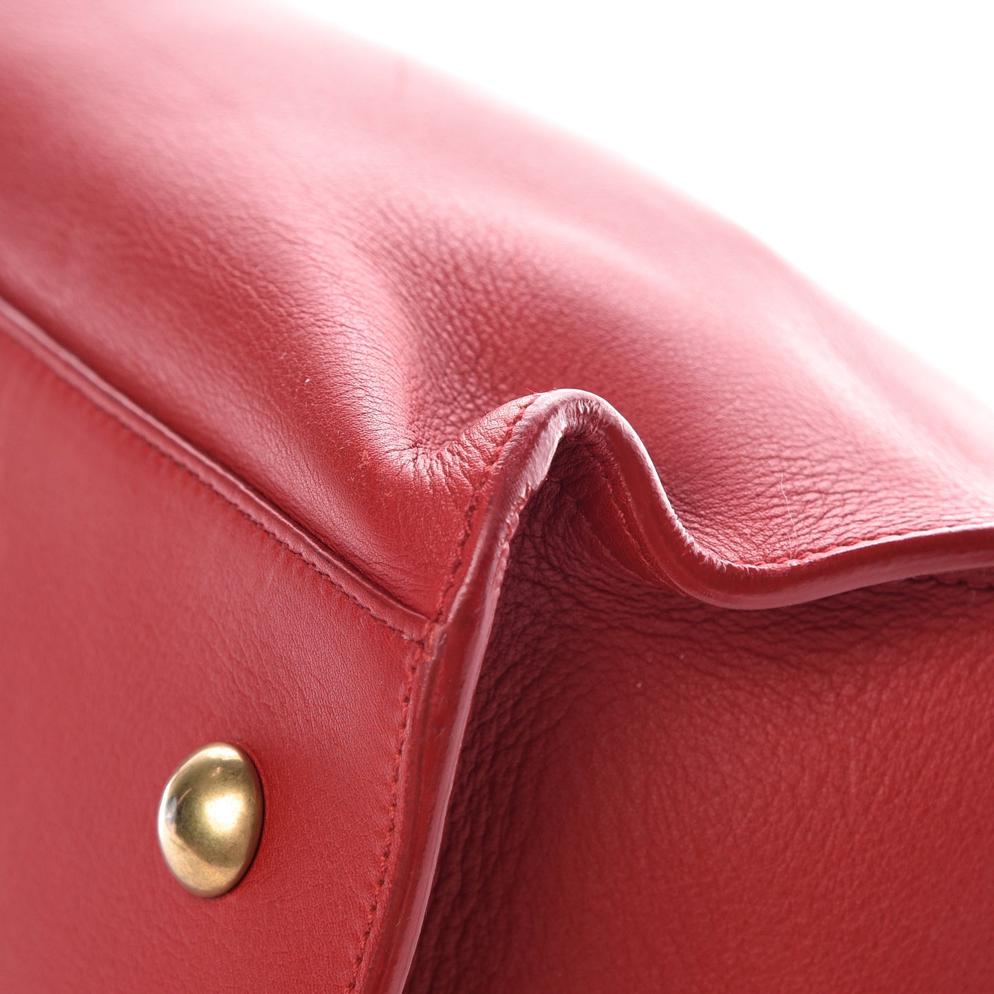Calfskin Small Classic Y Cabas Red
