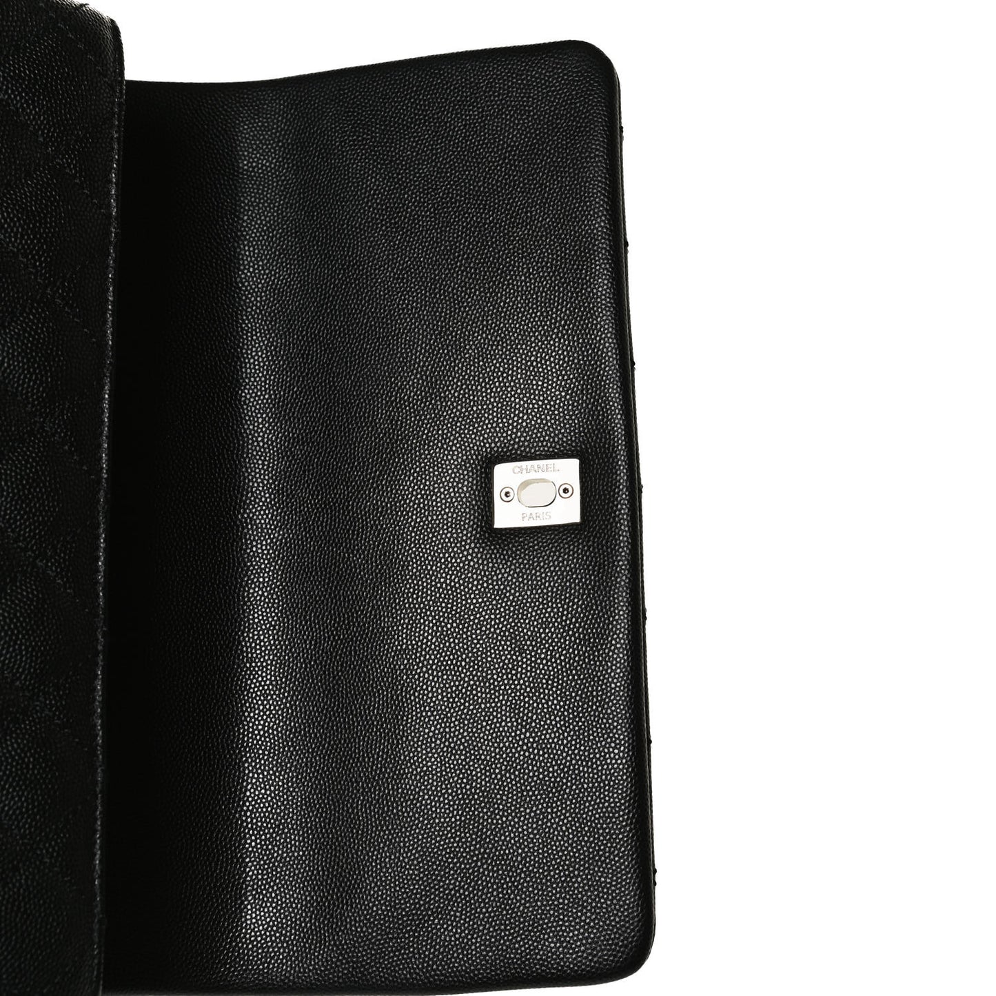 Caviar Quilted Small Coco Handle Flap Black