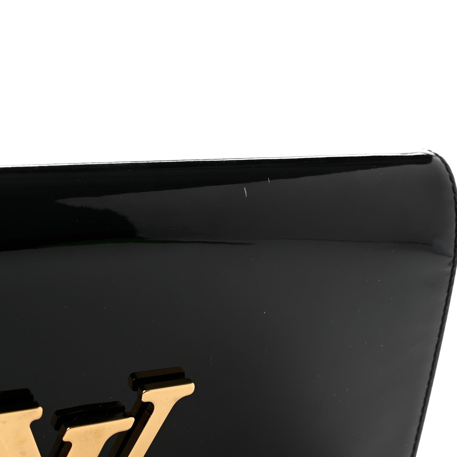 Louis Vuitton Patent Louise Clutch Black 9 of 10