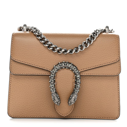 Gucci Dollar Calfskin Crystal Mini Dionysus Shoulder Bag Natural Tan Black Diamond 3 of 28