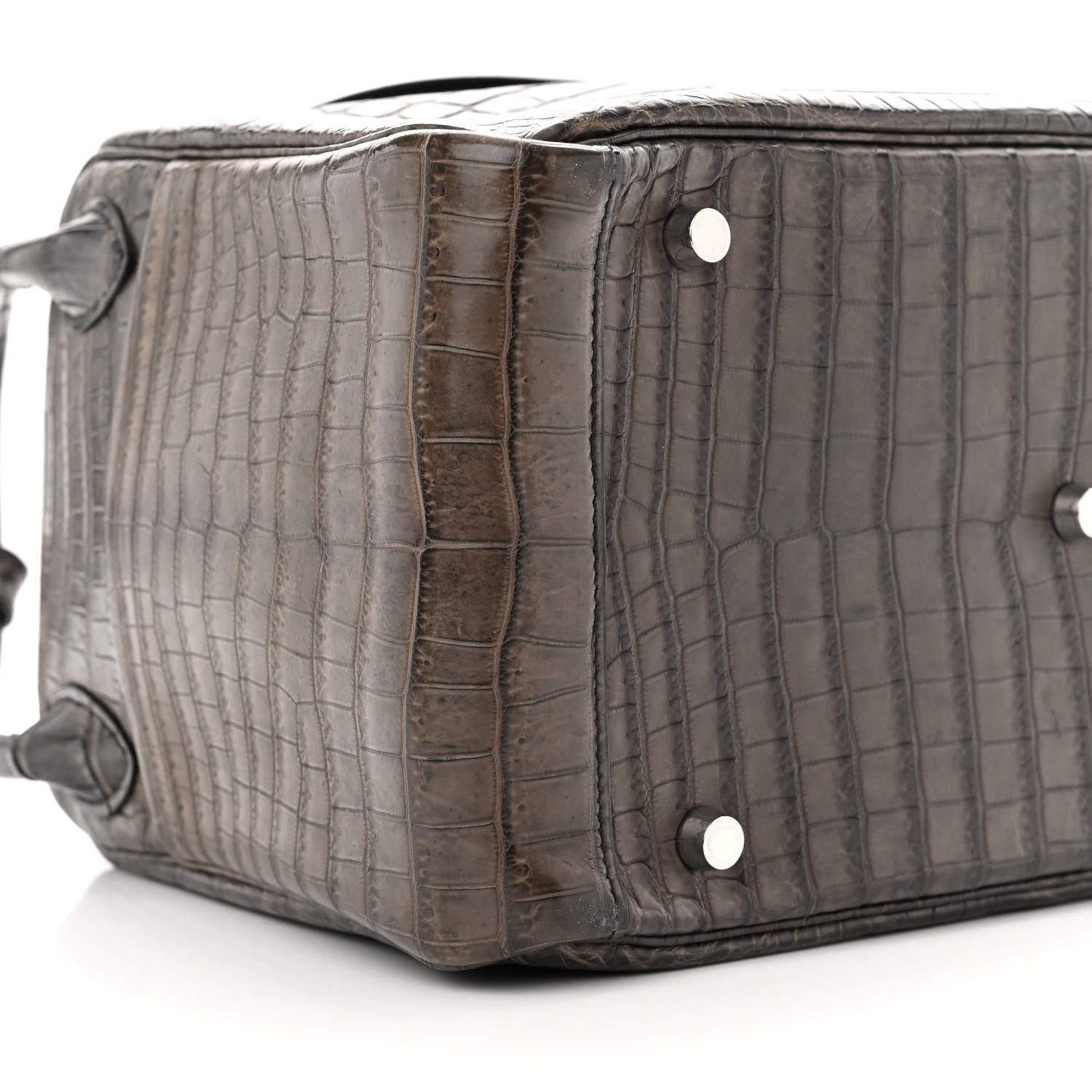 Hermes Matte Niloticus Crocodile Lindy 30 Gris Elephant 8 of 11