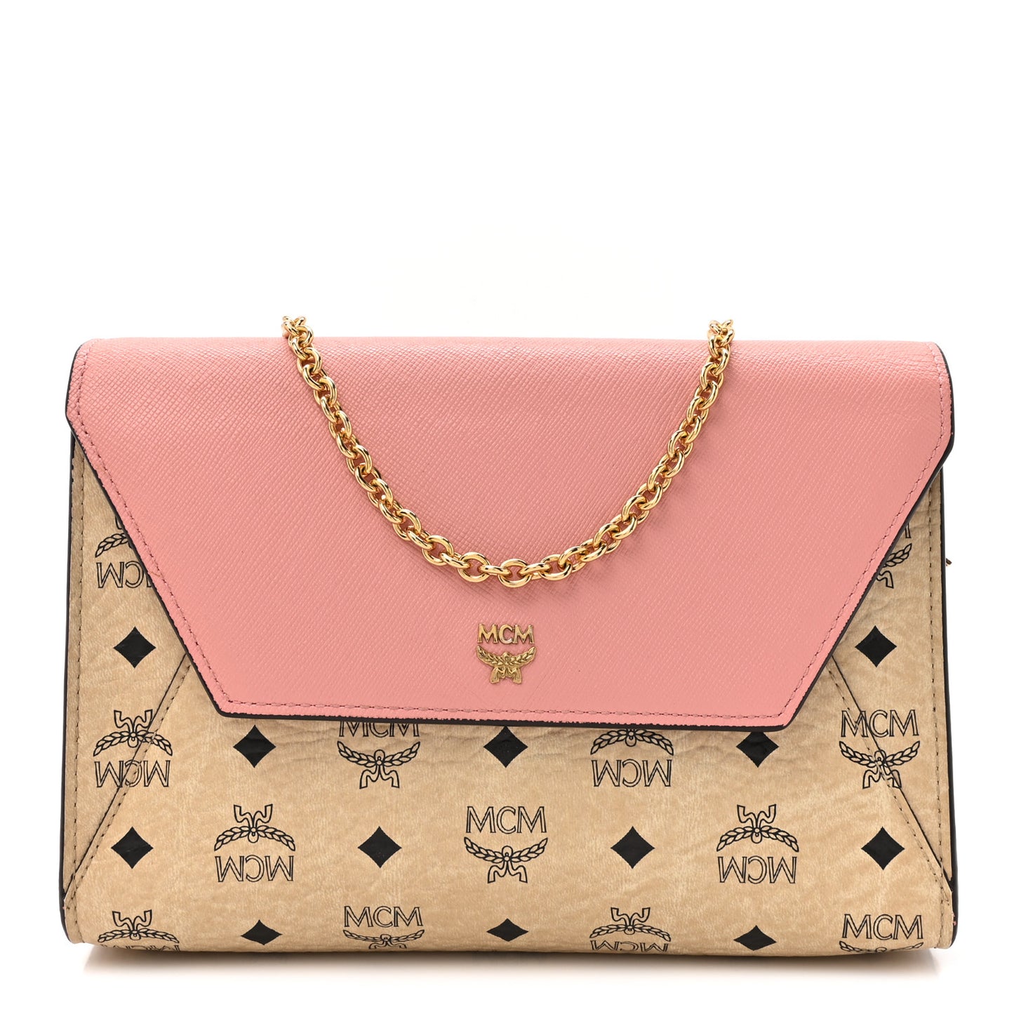 Visetos Tri-Fold Crossbody Beige Soft Pink