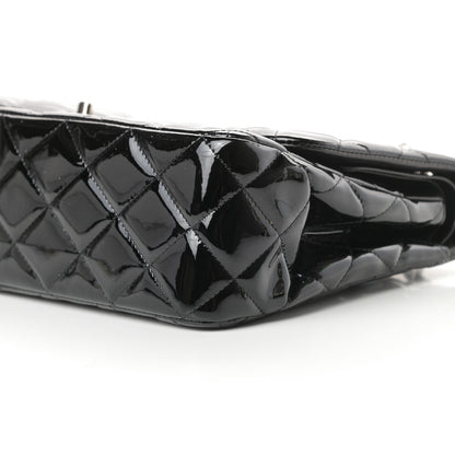 Chanel Patent Quilted Jumbo Double Flap Black 10 of 16