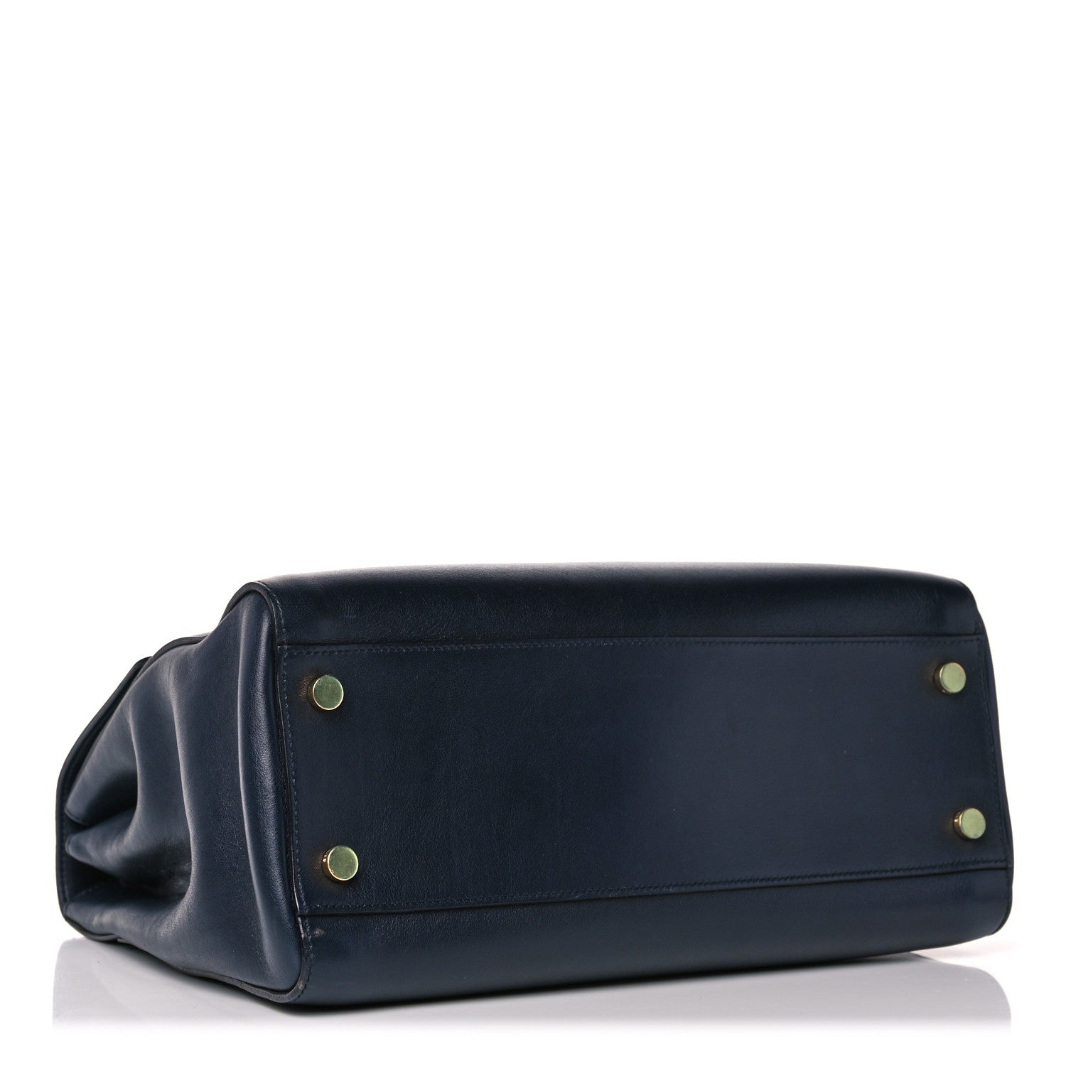 Saint Laurent Calfskin Medium Moujik Top Handle Bag Navy 3 of 12