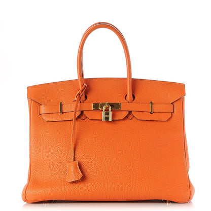 Hermes Togo Birkin 35 Orange 1 of 38