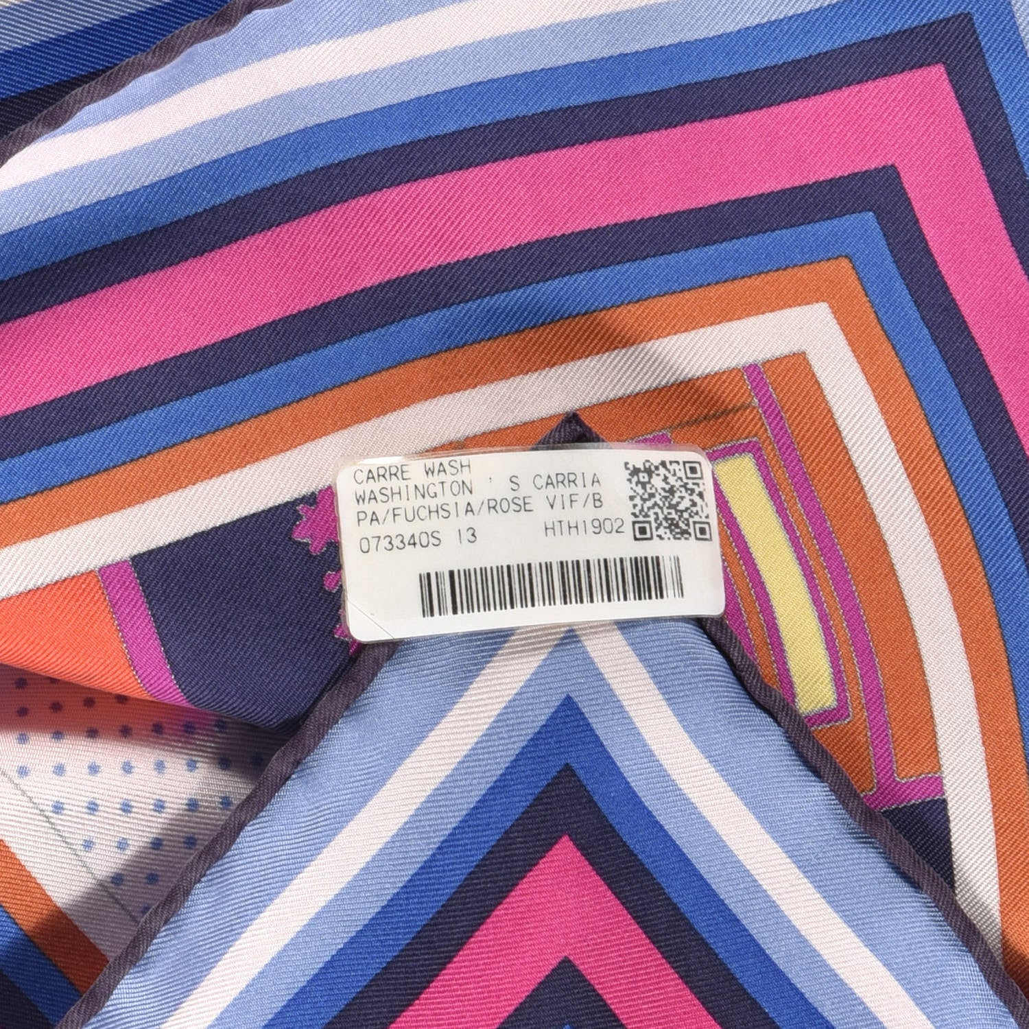 Hermes Silk Washingtons Carriage Scarf 90 Fuchsia Rose Vif 4 of 5