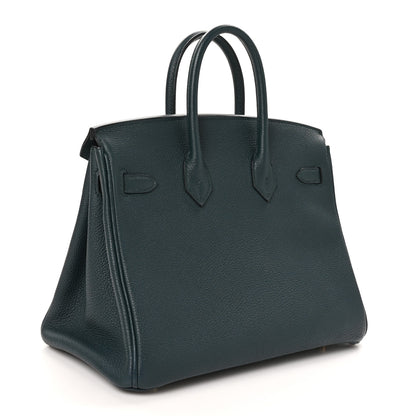 Hermes Togo Birkin 25 Vert Cypress 3 of 12