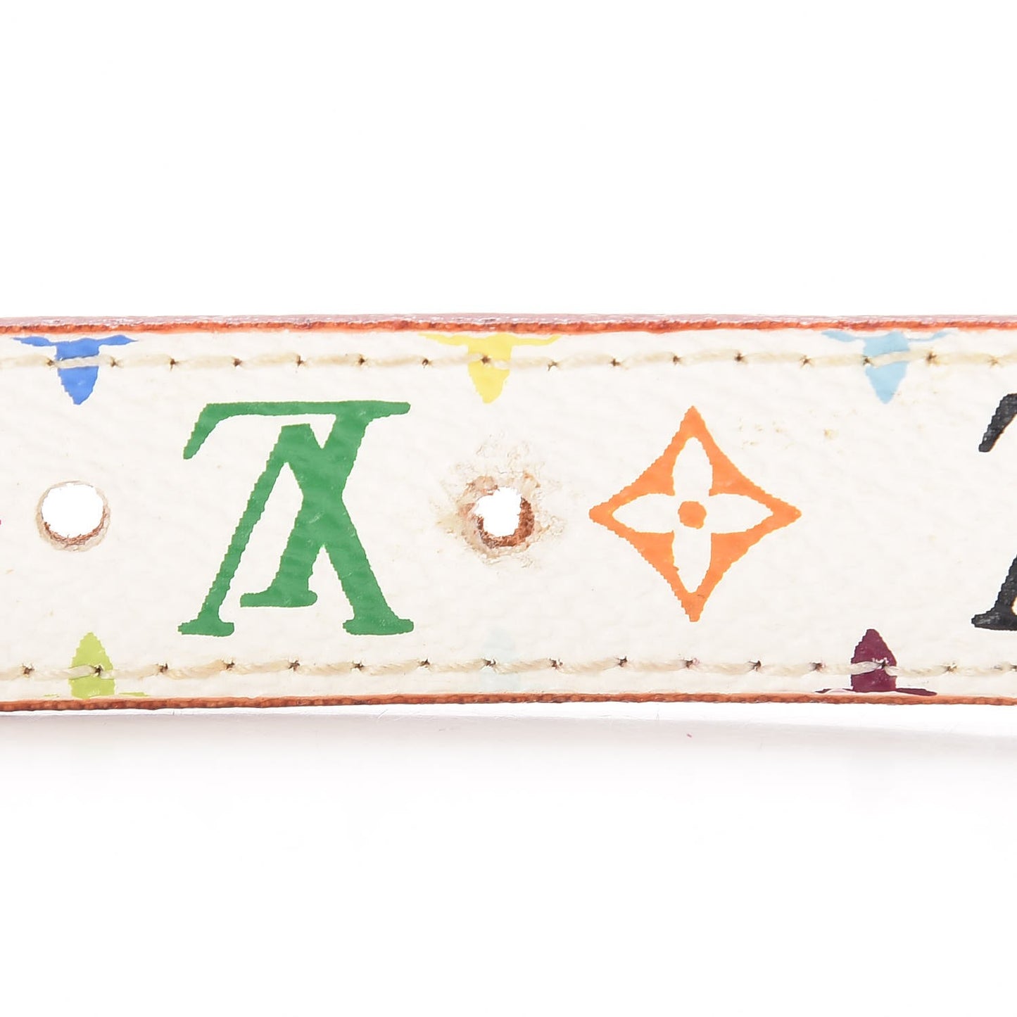 Monogram Multicolor Belt 90 36 White