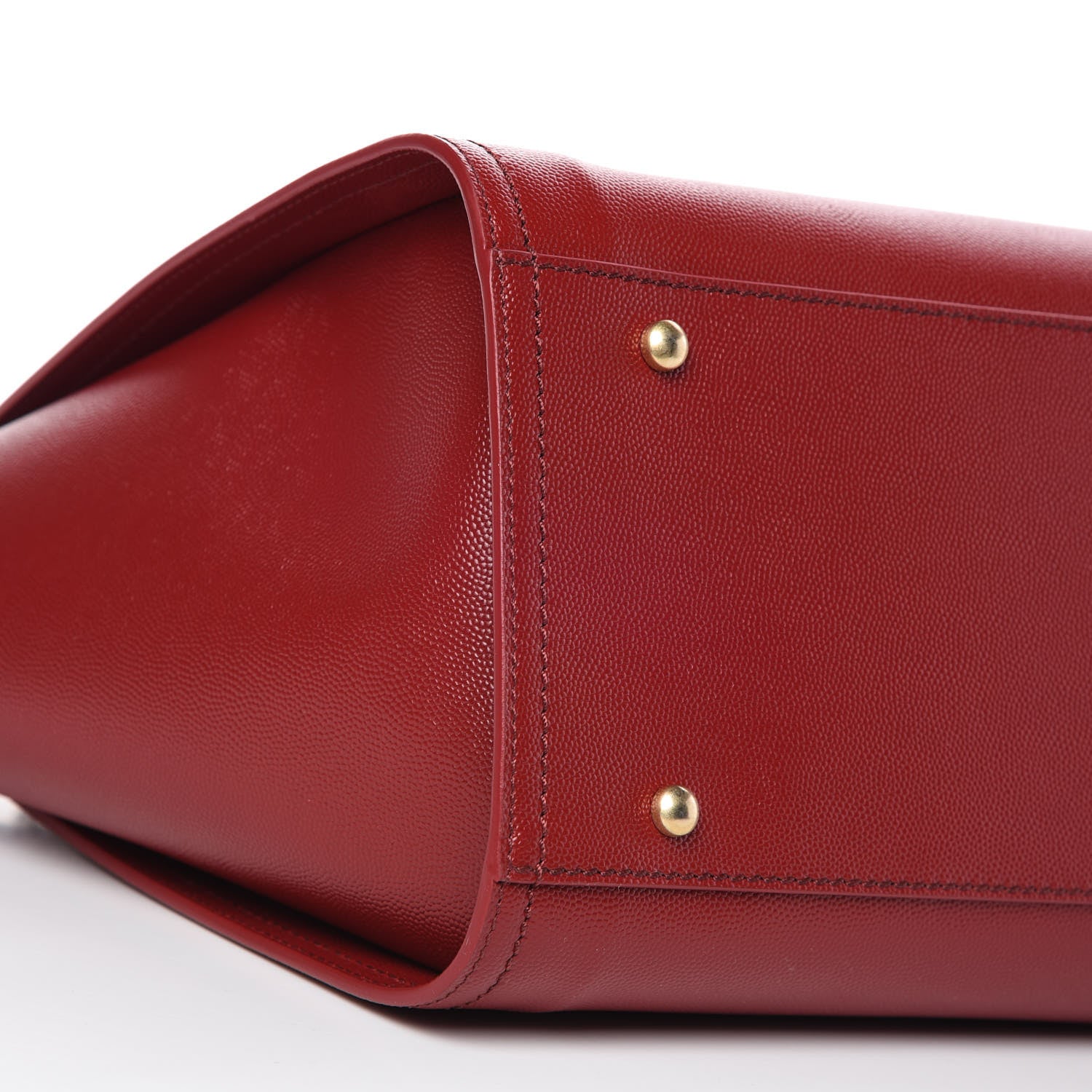 Chanel Caviar Small Studded Deauville Tote Red 5 of 9
