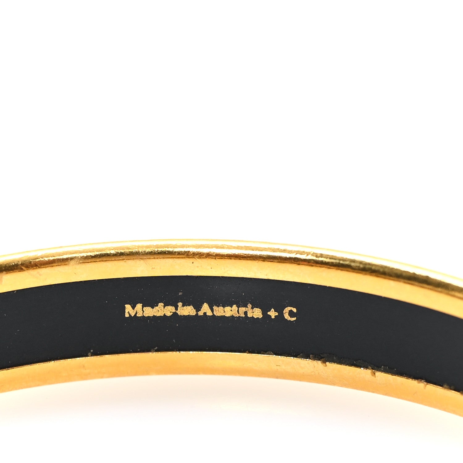 Hermes Enamel Printed Narrow Sun Moon Stars Bracelet 70 5 of 5