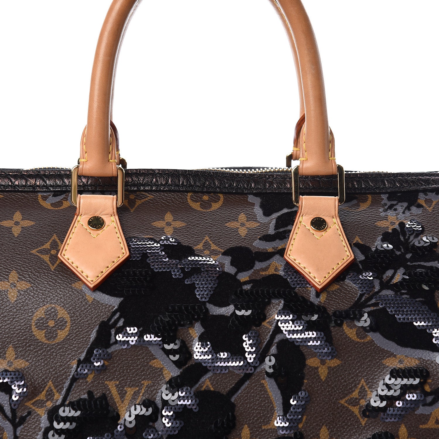 Louis Vuitton Monogram Fleur De Jais Sequins Speedy 30 10 of 10