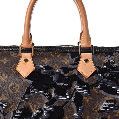 Louis Vuitton Monogram Fleur De Jais Sequins Speedy 30 10 of 10