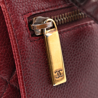 Chanel Caviar Quilted Large Retro Class Flap Burgundy 13 of 15