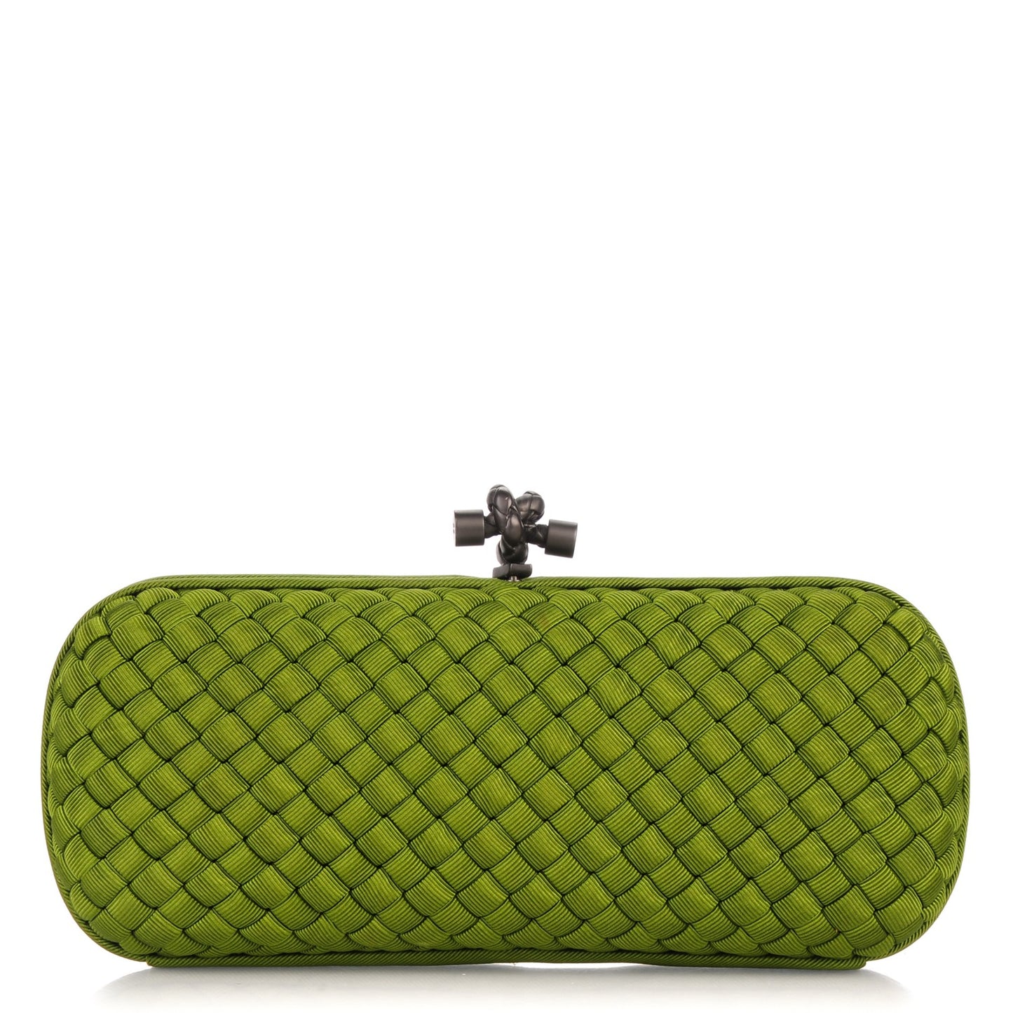 Silk Faille Intrecciato Knot Clutch
