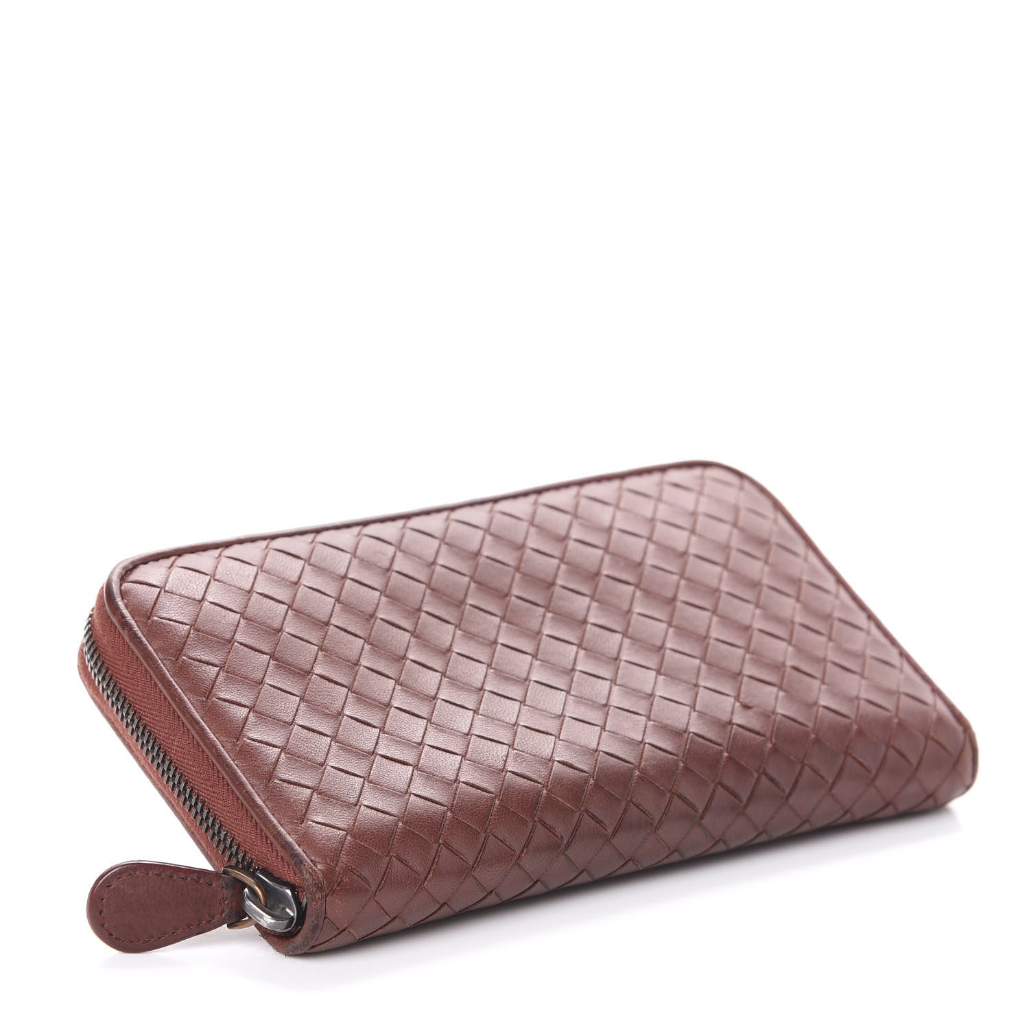 Bottega Veneta Nappa Intrecciato Zip Around Wallet Canyon 4 of 10