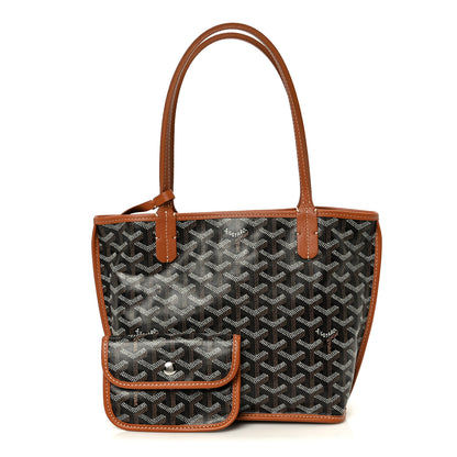 Goyard Goyardine Reversible Mini Anjou Black Gold 3 of 19