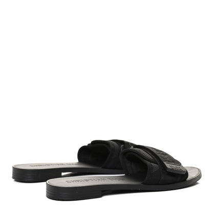 Christian Dior Technical Stretch Fabric Camouflage Dio(r)evolution Slide Sandals 36 Black Military 4 of 11