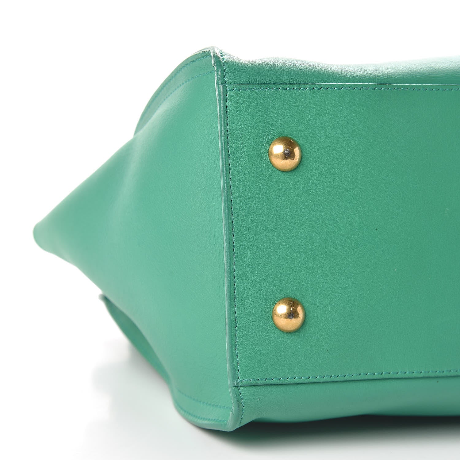 Saint Laurent Calfskin Small Classic Y Cabas Green 9 of 10