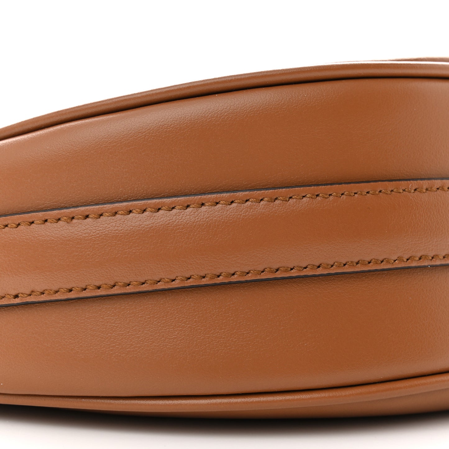 Soft Calfskin Arque Shoulder Bag Cognac