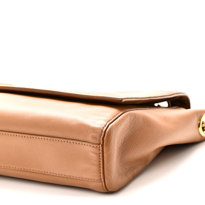 Saint Laurent Smooth Calfskin Suede Medium Reversible Monogram Kate Satchel Light Ochre 10 of 10