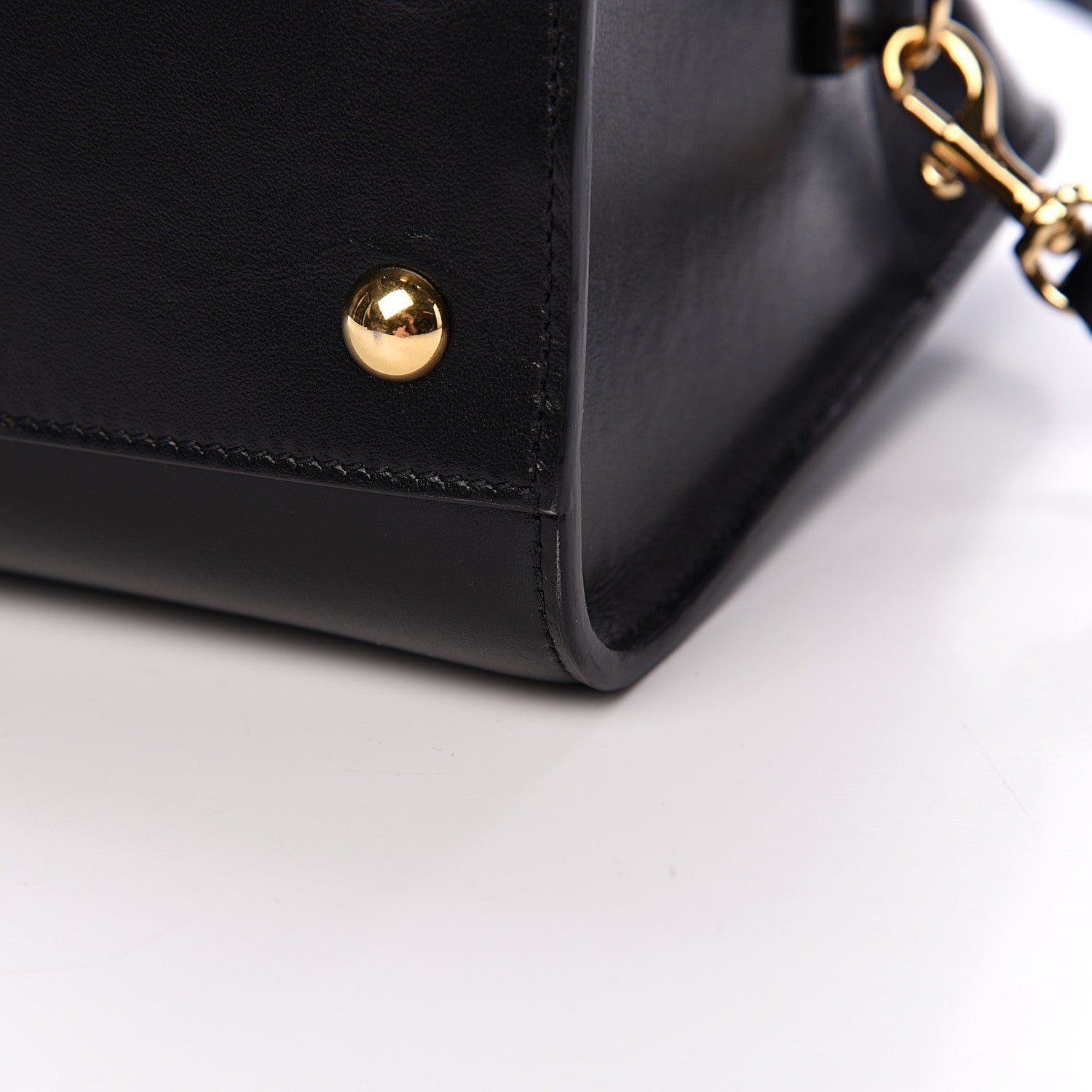 Saint Laurent Calfskin Baby Monogram Cabas Black 10 of 11