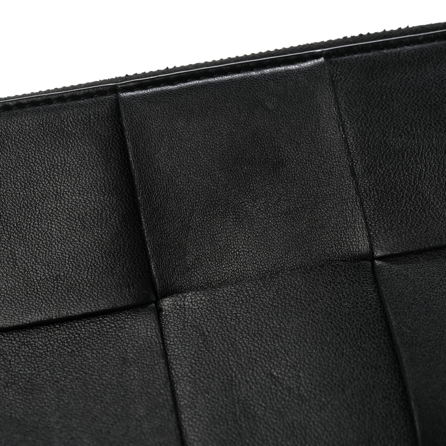 Bottega Veneta Lambskin Maxi Intrecciato Bill Pouch Black 9 of 9