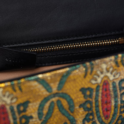Gucci Iridescent Brocade Small Sylvie Shoulder Bag Gold 9 of 9