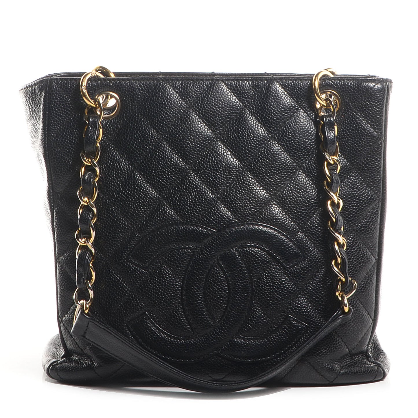 Caviar Petit Shopping Tote PST Black