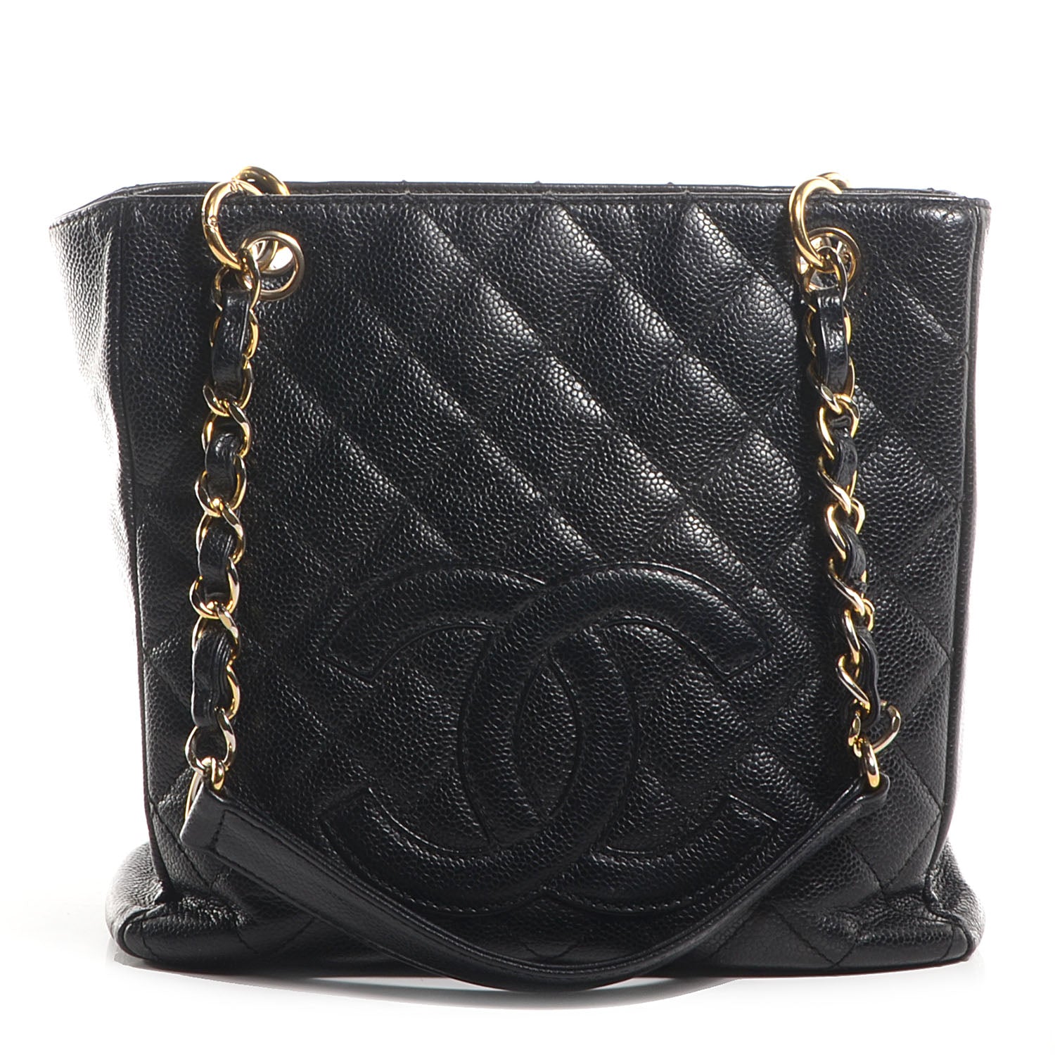 Chanel Caviar Petit Shopping Tote PST Black 1 of 7