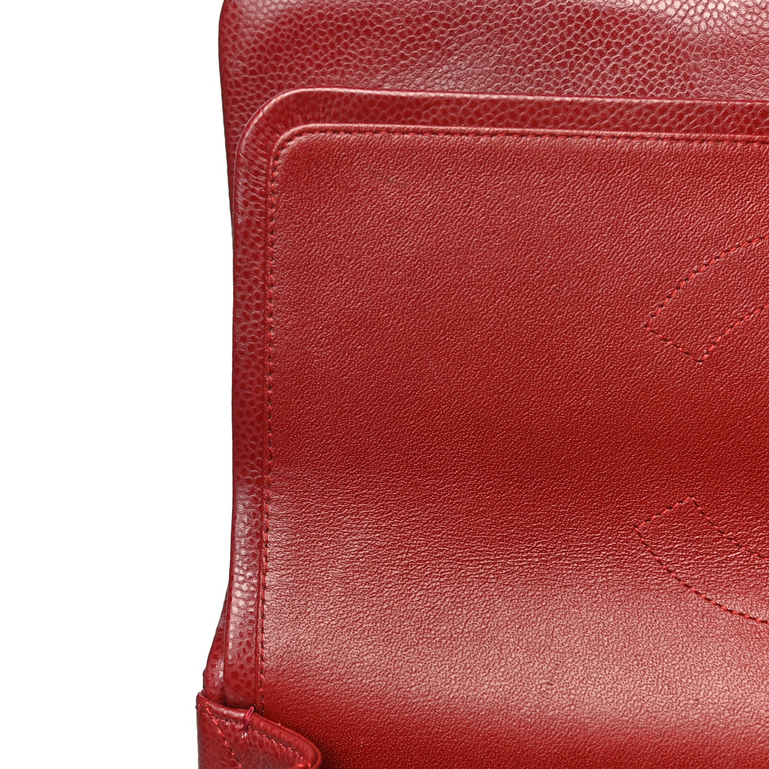 Chanel Caviar Quilted Jumbo Double Flap Dark Red 12 of 20