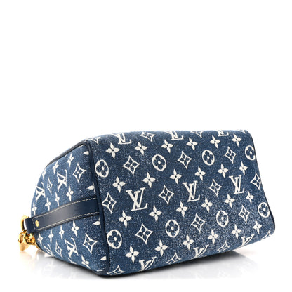 Louis Vuitton Monogram Jacquard Denim Speedy Bandouliere 25 Bleu 4 of 9