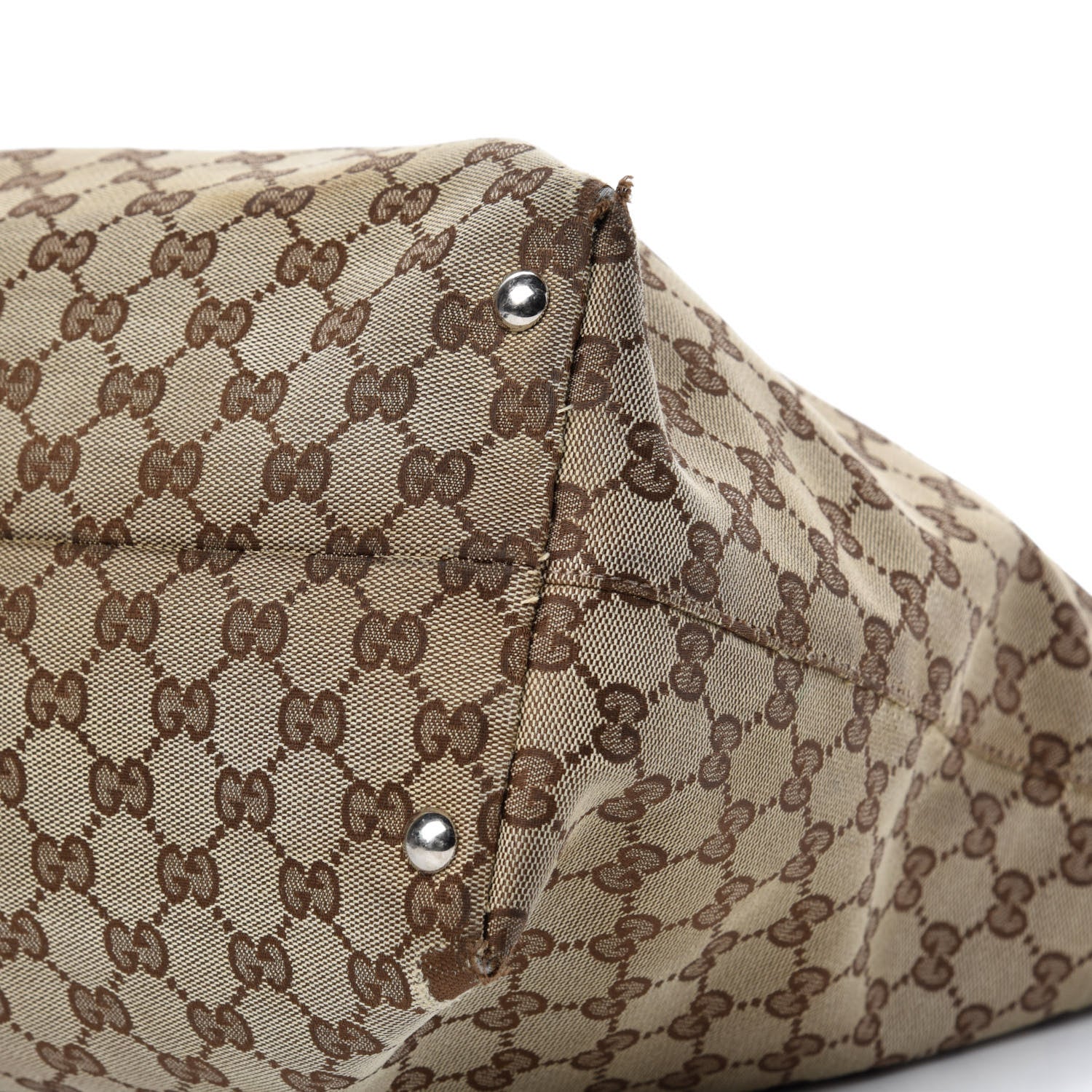 Gucci Monogram Medium Icon Bit Tote Dark Brown 7 of 14