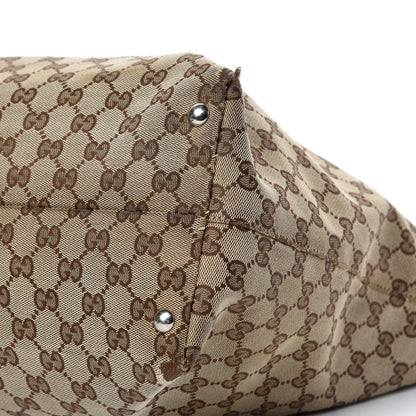 Gucci Monogram Medium Icon Bit Tote Dark Brown 7 of 14