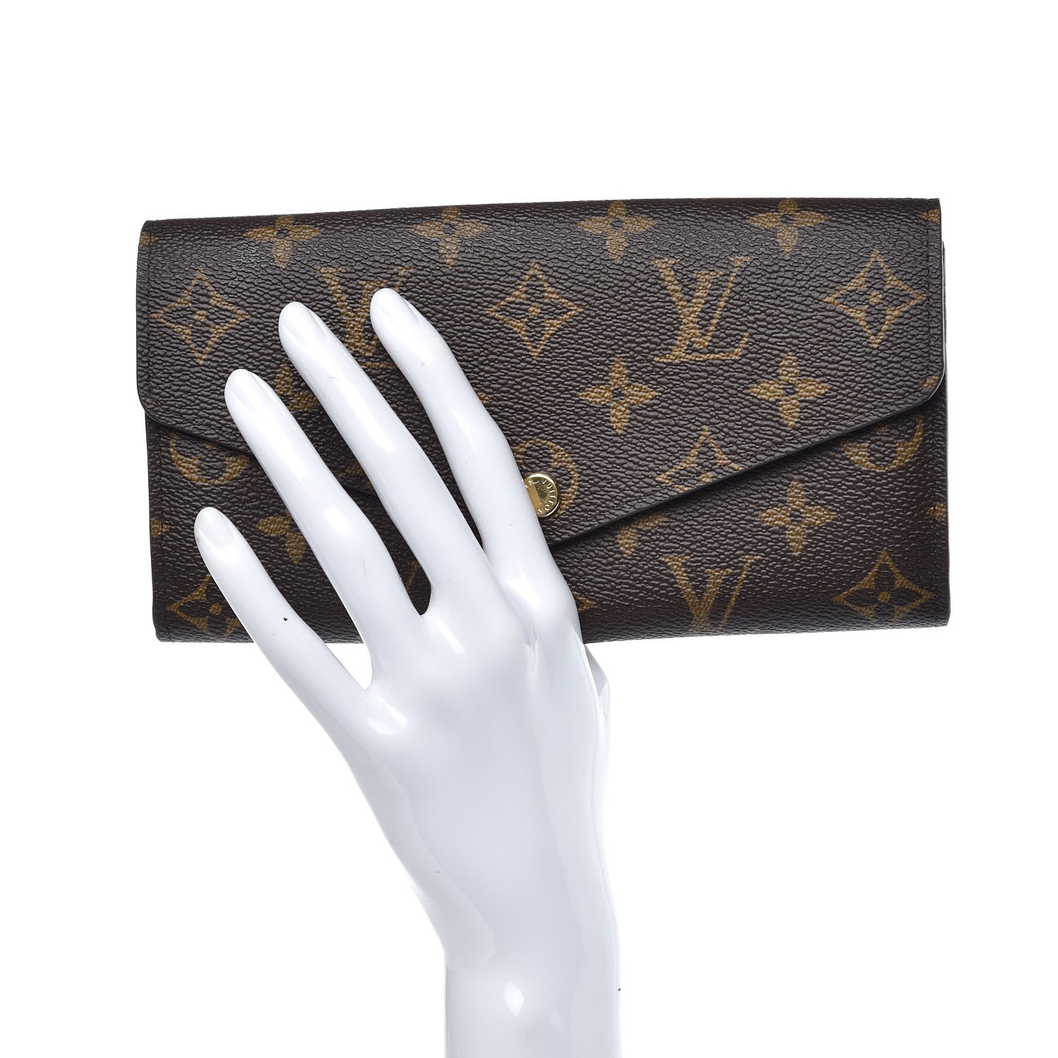 Louis Vuitton Monogram Sarah Wallet NM Rose Ballerine 2 of 7