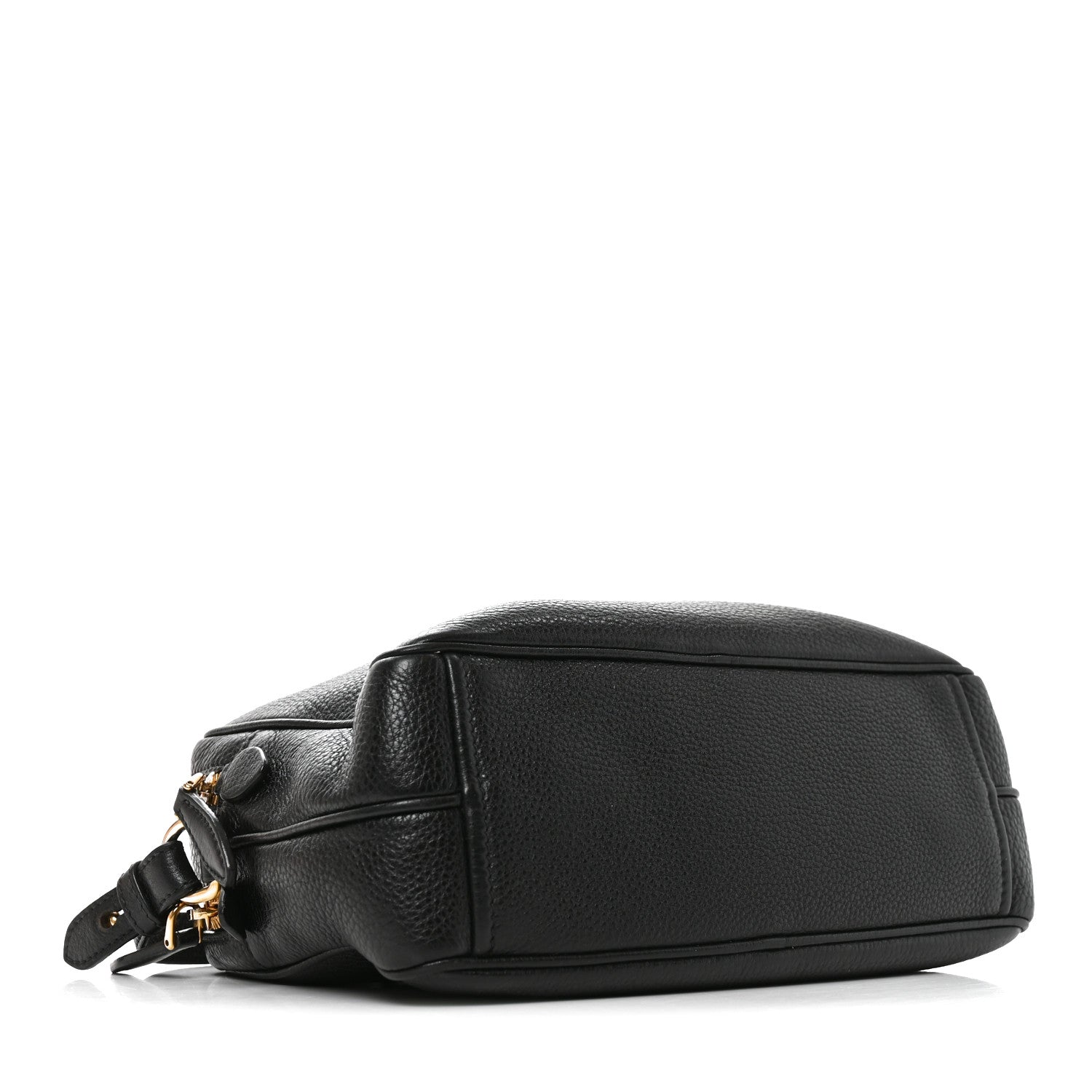 Prada Vitello Daino Medium Double Zip Shoulder Bag Black 7 of 17