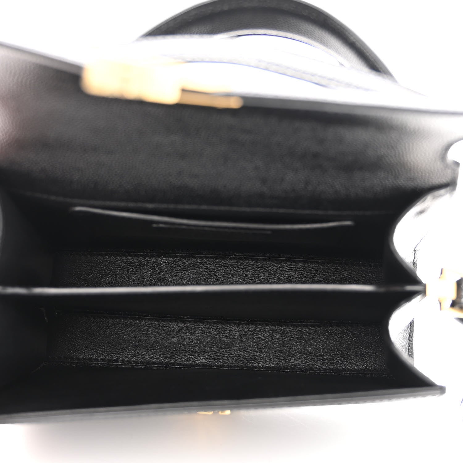 Saint Laurent Grain de Poudre Mini Classic Monogram Cassandra Top Handle Black 5 of 10