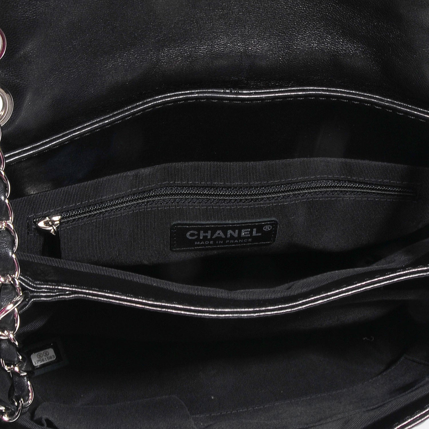 Chanel Shiny Calfskin Small Trianon Flap Black 6 of 9