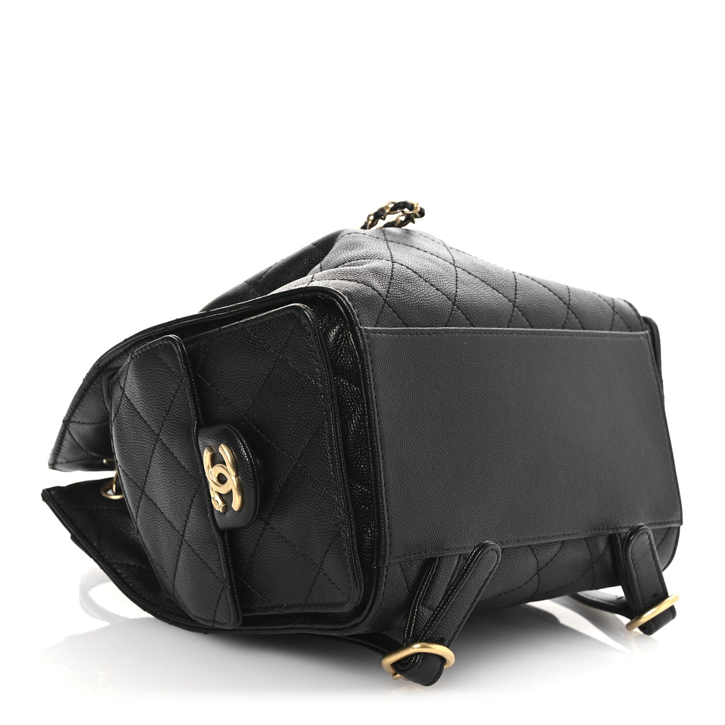 Caviar Quilted Medium Chanel 25 Backpack Black