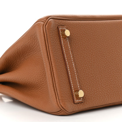 Hermes Togo Birkin 25 Gold 9 of 11